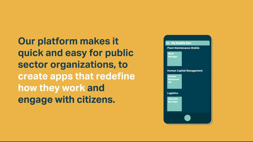 Low-Code for Government and Public Sector.