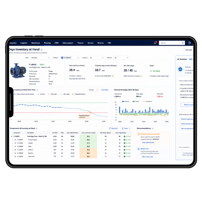 Days Inventory at Hand_App_Launch