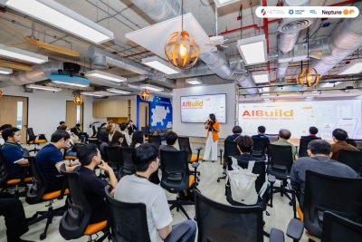 Neptune Software and NETIZEN teams at the AiBuild launch event in Bangkok, Thailand