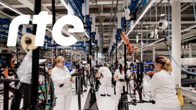 RTE bicycle assembly line producing up to 90 bikes per hour, running on Neptune DXP SAP applications